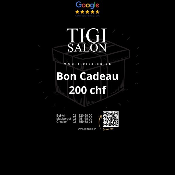 BON CADEAU 200.- CHF