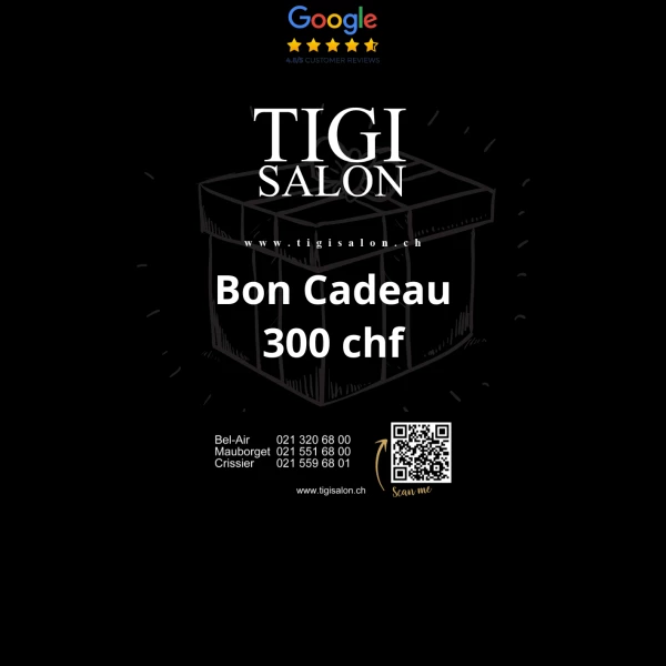 BON CADEAU 300.- CHF